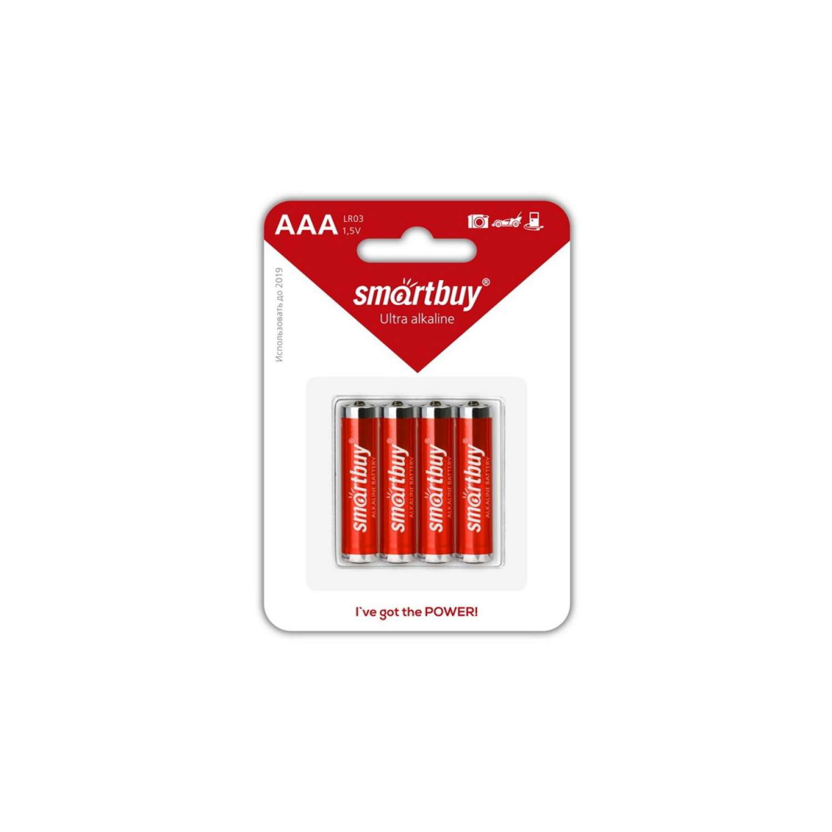 Эл.питания тип "AAA" Smartbuy, 1.5В, 4 шт., LR03, MN2400, 000195